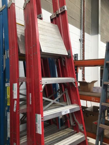 Redback 2.1m Aluminium and Fibreglass Stock Picking Step Ladder