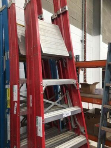 Redback 2.1m Aluminium and Fibreglass Stock Picking Step Ladder