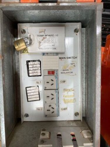 5 x Steel Framed Temporary Switchboard Cabinets