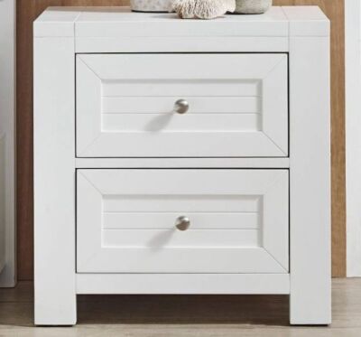 Portland 2 Drawer Bedside Table