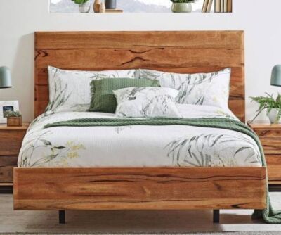 Cobar King Bed with Drawer (with Corner Damage)
