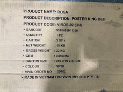 Rosa 4 Poster King Bed - 8