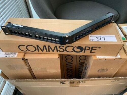 51 x Steel Framed Communications Cabinet Patch Panel Support Brackets