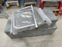 Assorted Steel Framed Tool Boxes and 2 Ladder Frames