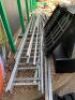 Lot Assorted Steel Cable Tray, Railing Framework Etc