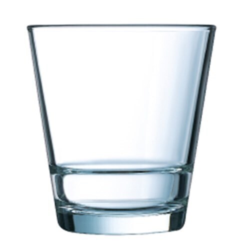 24x Arcoroc Stack Up Old Fashioned Rocks Glasses (260ml)