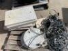 10 x Assorted Concrete Pit Covers and Cable