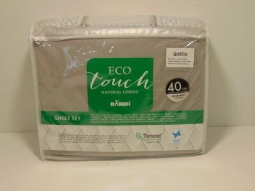 Queen with 40cm Wall Eco Touch Tencel Sheet Set by My Bambi - Silver