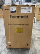 Euromaid 540mm Front Control Gas Freestanding Cooker with Grill - White - 2