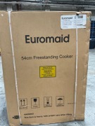 Euromaid 540mm Front Control Gas Freestanding Cooker with Grill - White - 3