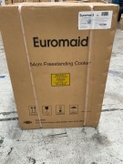 Euromaid 540mm Front Control Gas Freestanding Cooker with Grill - White - 3