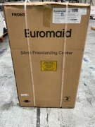 Euromaid 540mm Front Control Gas Freestanding Cooker with Grill - White - 4