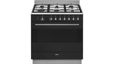 Smeg 900mm Dual Fuel Freestanding Cooker Anthracite FS9608AS-1