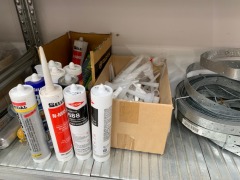 Contents Seventh Bay Comprising Tape, Spray Paint, Sealant Applicators, Cable Tie - 2