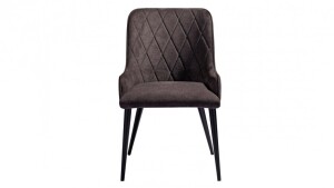 Lenox Dining Chair DILENOFALI342, 8 x chairs & Lenox MK2 Dining Table ( Concrete Metal Black/DK Grey) - 2