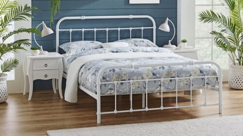 Austen White Bed - Queen VHNB-AUST-04