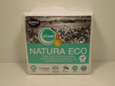 Queen Size Natura Eco Tencel Clima Mattress Protector by My Bambi