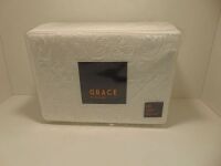 Queen Quilt cover set Grace by Linenhouse Lizette White