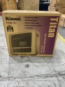 Rinnai Titan 151 Unflued LPG Radiant Convector Heater - Off White 151L - 3