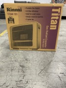 Rinnai Titan 151 Unflued LPG Radiant Convector Heater - Off White 151L - 5