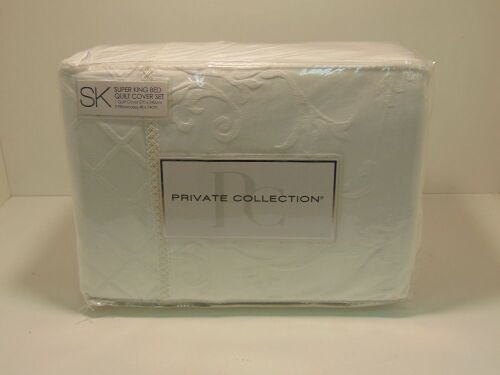 King White Quilt Cover Set Private Collection Super