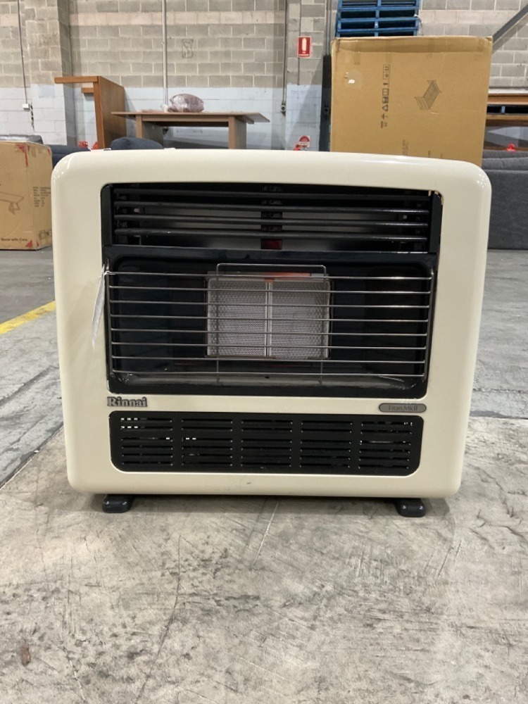 Rinnai Titan 151 Unflued LPG Radiant Convector Heater - Off White 151L ...