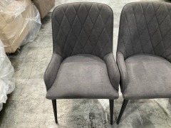 4 x Set of Grey Dining Chairs - 5