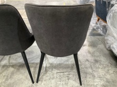 4 x Set of Grey Dining Chairs - 6