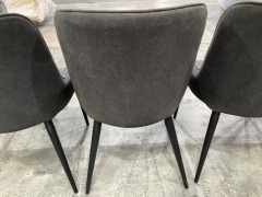 4 x Set of Grey Dining Chairs - 8