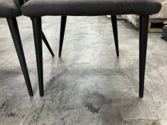 4 x Set of Grey Dining Chairs - 10