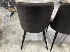 4 x Set of Grey Dining Chairs - 6