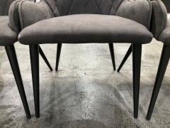 4 x Set of Grey Dining Chairs - 10