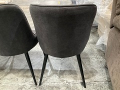 4 x Set of Grey Dining Chairs - 13