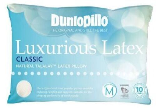 Dunlopillo Luxurious Latex Medium Profile Classic Pillow