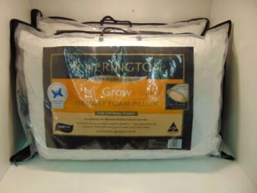 2 x Herington GROW Memory Foam Pillows
