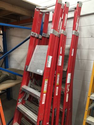 Redback 1.5m Aluminium and Fibreglass Stock Picking Step Ladder