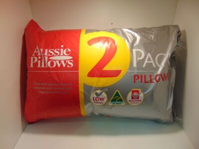 2 pack of Aussie Pillows low allergy by Jasper Herington