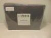 Split King Size L'Avenue 300 Thread Count Charcoal Sheet Set