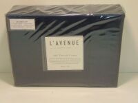 King Size Bed L'Avenue 500 Thread Count Indigo Sheet Set