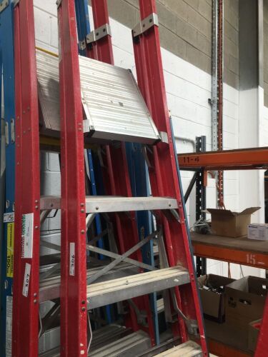Redback 2.1m Aluminium and Fibreglass Stock Picking Step Ladder
