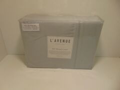 L'Avenue 500 Thread Count Silver Sheet Set -Split King Bed