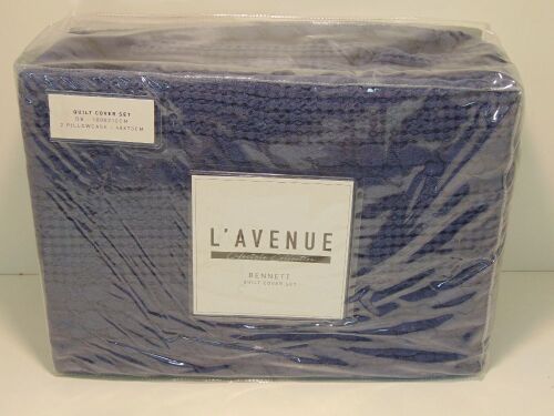 Double Bed Size L'Avenue lifestyle collection Bennett Navy Quilt Cover Set