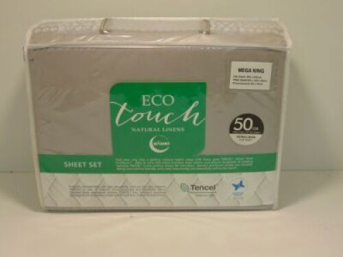 Mega King with 50cm Wall Eco Touch Tencel Sheet Set by My Bambi - Linen