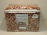 Queen Bed Quilt Cover Set Private Collection Davina Navy