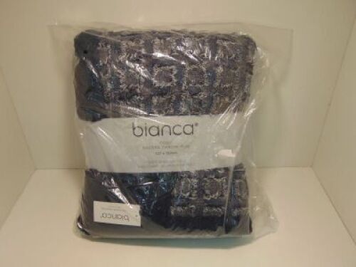 Bianca CODY Sherpa Throw Rug - Indigo 127x152cm