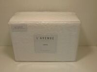 Double Bed Quilt Cover Set L'Avenue Everday Luxury Lizette - White