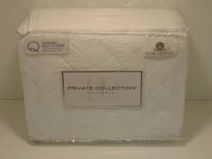 Private Collection Naturals Chiswick White Queen Bed Quilt cover set