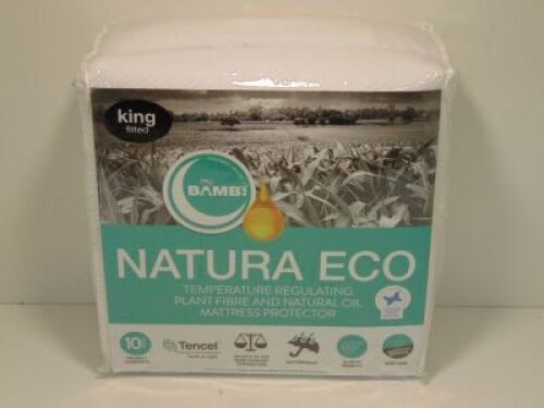 King Fitted My Bambi Natura Eco Temperature Regulating plant fibre and natural oil mattress Protector