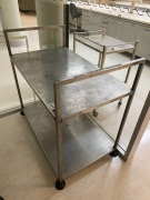 Quantity of 2 Stainless Steel Benches - 2