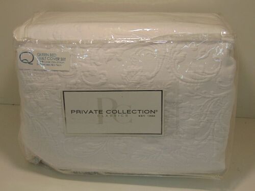 Queen Bed Quilt Cover Set Private Collection Etoile White